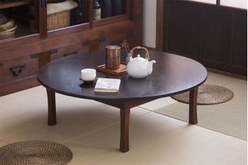 アンティーク家具　栓材製　和製アンティーク　大正昭和期のちゃぶ台