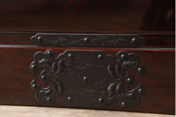 【N様ご成約分】中古　岩谷堂箪笥　手打ち金具　木地呂塗り　上質な重ね衣装箪笥