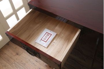 【N様ご成約分】中古　岩谷堂箪笥　手打ち金具　木地呂塗り　上質な重ね衣装箪笥