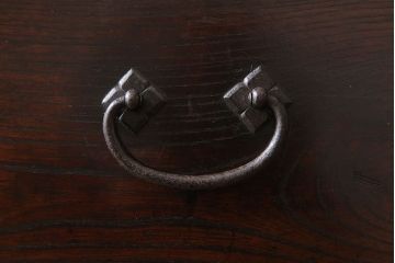 アンティーク家具　古民具・骨董　前面欅材製　江戸期の三国車箪笥