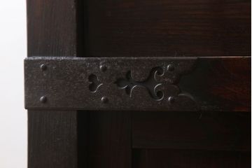 アンティーク家具　古民具・骨董　前面欅材製　江戸期の三国車箪笥