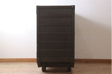 アンティーク家具　古民具・骨董　前面欅材製　江戸期の三国車箪笥