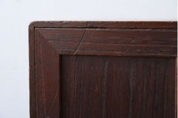 アンティーク家具　古い木製の小さな戸棚(収納棚・小引き出し)