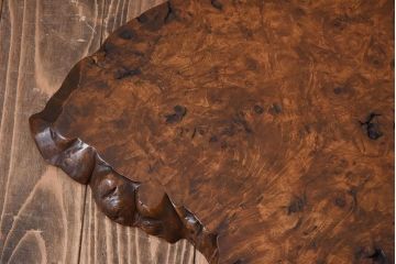 アンティーク雑貨　大正〜昭和期　瘤杢　古い栃材のアンティーク花台(飾り台)