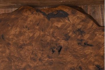 アンティーク雑貨　大正〜昭和期　瘤杢　古い栃材のアンティーク花台(飾り台)