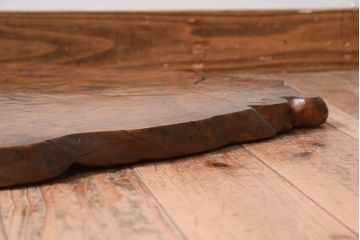 アンティーク雑貨　大正〜昭和期　瘤杢　古い栃材のアンティーク花台(飾り台)