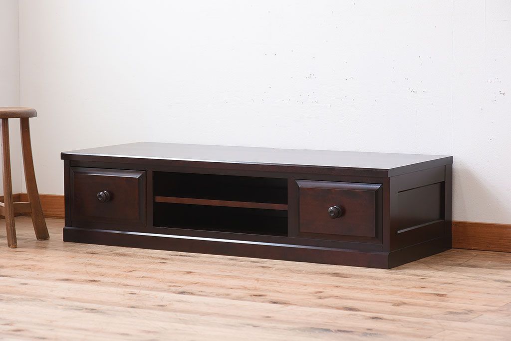 中古　北海道民芸家具　AVキャビネット(テレビボード)