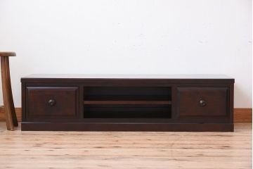 中古　北海道民芸家具　AVキャビネット(テレビボード)