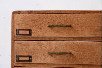 レトロ家具　ナラ材製!レトロかわいい小引き出し(1)