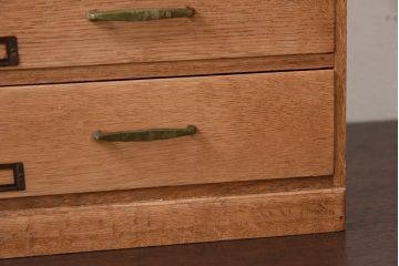 レトロ家具　ナラ材製!レトロかわいい小引き出し(1)