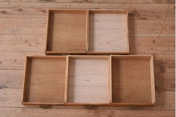 レトロ家具　ナラ材製!レトロかわいい小引き出し(2)