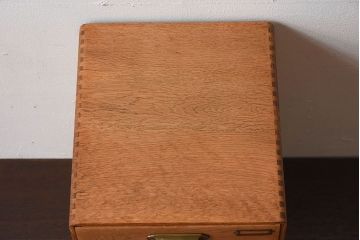 レトロ家具　ナラ材製!レトロかわいい小引き出し(2)