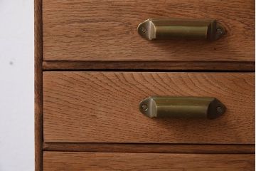 レトロ家具　ナラ材製!レトロかわいい小引き出し(2)
