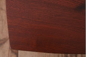 レトロ家具　小振りなサイズ!栓材製　レトロなアンティークちゃぶ台(飾り台)(1)