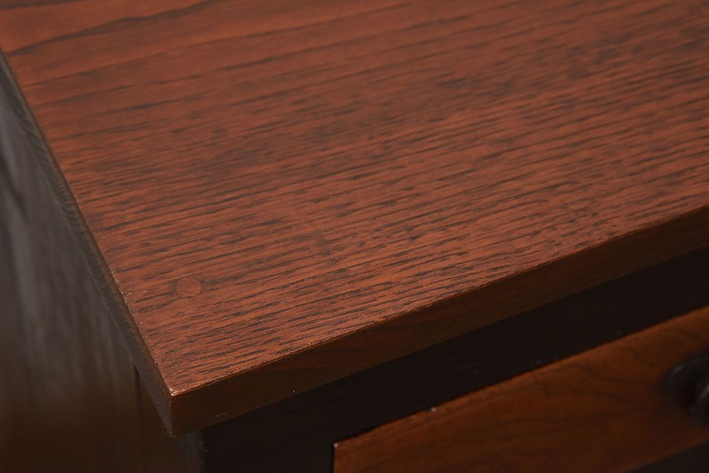 アンティーク家具　古民具・骨董　前面欅材・枠檜材製　明治期の古い時代箪笥サイドボード