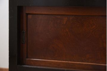 アンティーク家具　古民具・骨董　前面欅材・枠檜材製　明治期の古い時代箪笥サイドボード