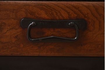 アンティーク家具　古民具・骨董　前面欅材・枠檜材製　明治期の古い時代箪笥サイドボード