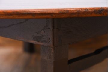 アンティーク家具　栓材製　和製アンティーク　大正昭和期のちゃぶ台(2)