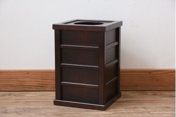 アンティーク雑貨　中古　北海道民芸家具　くず入れ(ゴミ箱)