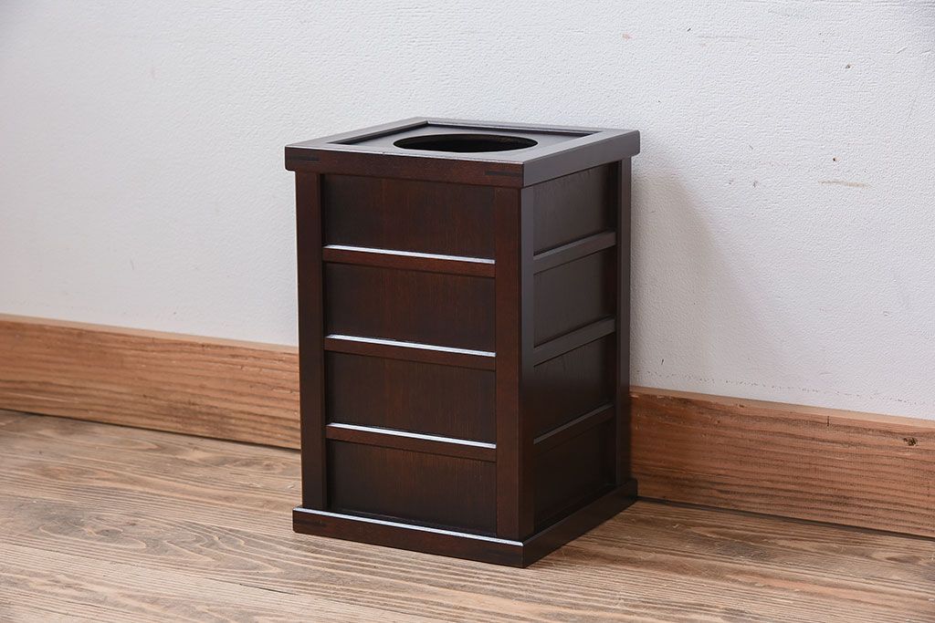 アンティーク雑貨　中古　北海道民芸家具　くず入れ(ゴミ箱)