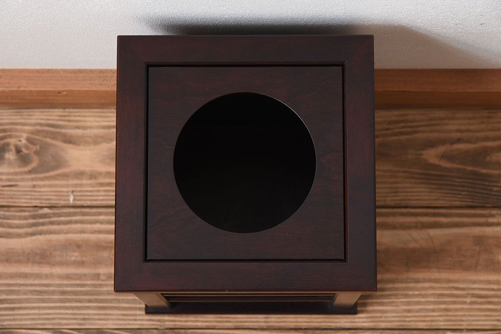 アンティーク雑貨　中古　北海道民芸家具　くず入れ(ゴミ箱)