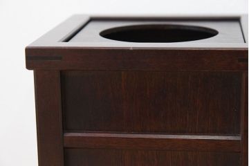 アンティーク雑貨　中古　北海道民芸家具　くず入れ(ゴミ箱)