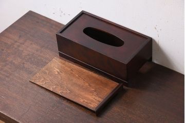 アンティーク雑貨　中古　北海道民芸家具　ティッシュボックス