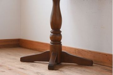 中古　北海道民芸家具　#481　楕円茶卓(サイドテーブル・カフェテーブル)