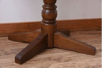 中古　北海道民芸家具　#481　楕円茶卓(サイドテーブル・カフェテーブル)