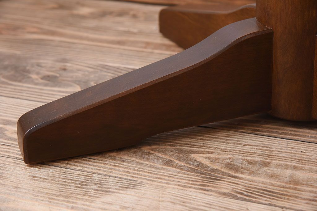 中古　北海道民芸家具　#481　楕円茶卓(サイドテーブル・カフェテーブル)