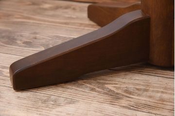 中古　北海道民芸家具　#481　楕円茶卓(サイドテーブル・カフェテーブル)