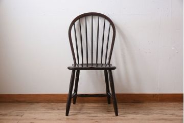 中古美品　松本民芸家具　#72 上品なリーチチェア(ダイニングチェア)(1)