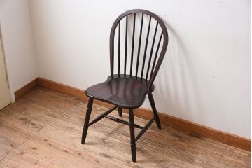 中古美品　松本民芸家具　#72 上品なリーチチェア(ダイニングチェア)(1)