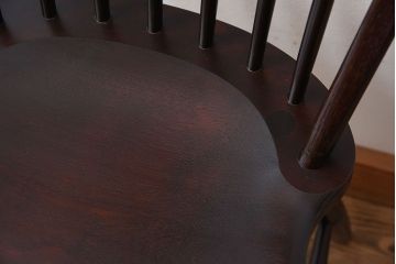 中古美品　松本民芸家具　#72 上品なリーチチェア(ダイニングチェア)(1)