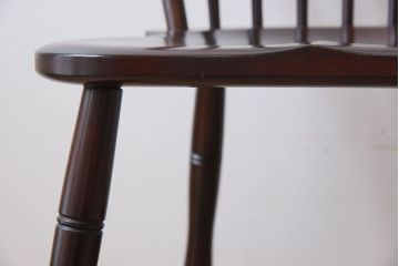中古美品　松本民芸家具　#72 上品なリーチチェア(ダイニングチェア)(2)