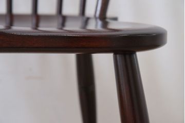 中古美品　松本民芸家具　#72 上品なリーチチェア(ダイニングチェア)(2)