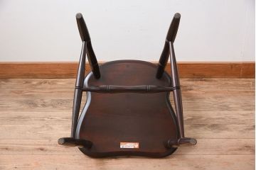 中古美品　松本民芸家具　#72 上品なリーチチェア(ダイニングチェア)(2)