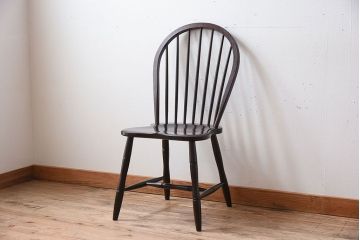 中古美品　松本民芸家具　#72 上品なリーチチェア(ダイニングチェア)(3)