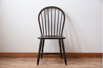 中古美品　松本民芸家具　#72 上品なリーチチェア(ダイニングチェア)(3)