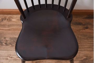 中古美品　松本民芸家具　#72 上品なリーチチェア(ダイニングチェア)(3)