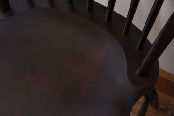 中古美品　松本民芸家具　#72 上品なリーチチェア(ダイニングチェア)(3)