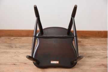 中古美品　松本民芸家具　#72 上品なリーチチェア(ダイニングチェア)(3)
