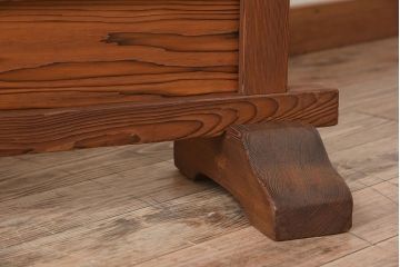 高級杉材製!和製アンティークの障子入り衝立(パーテーション)