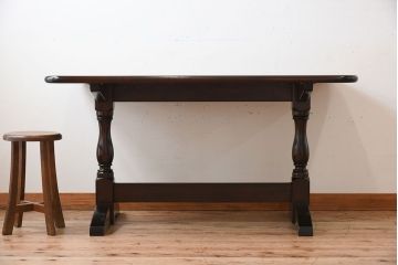 中古美品　松本民芸家具　トレッスル卓　Tタイプ(テーブル)(定価約25万5千円)