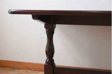 中古美品　松本民芸家具　トレッスル卓　Tタイプ(テーブル)(定価約25万5千円)