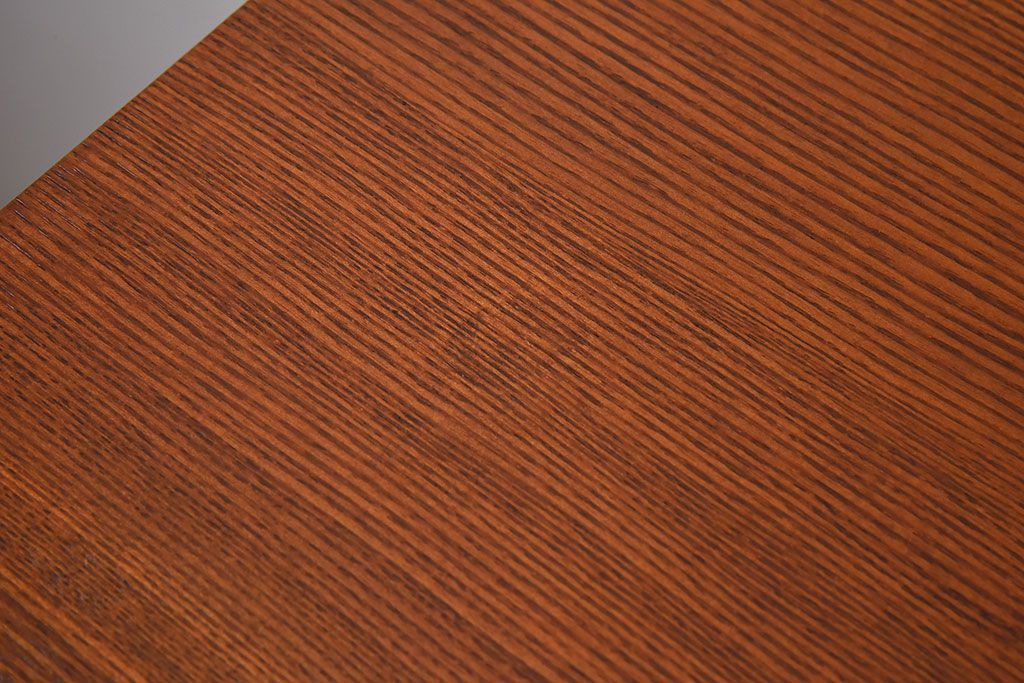 レトロ家具　タモ材製!レトロな和製アンティークの片袖机(デスク)