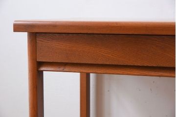 レトロ家具　タモ材製!レトロな和製アンティークの片袖机(デスク)