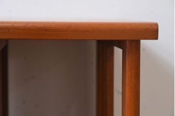 レトロ家具　タモ材製!レトロな和製アンティークの片袖机(デスク)