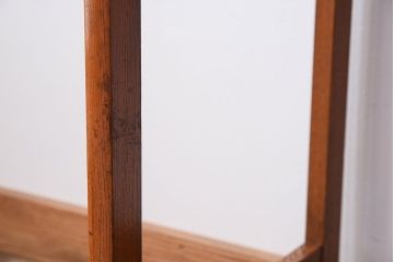 レトロ家具　タモ材製!レトロな和製アンティークの片袖机(デスク)