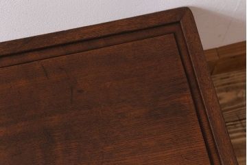 アンティーク家具　総欅材製!古民具・骨董　古い木製の角ちゃぶ台